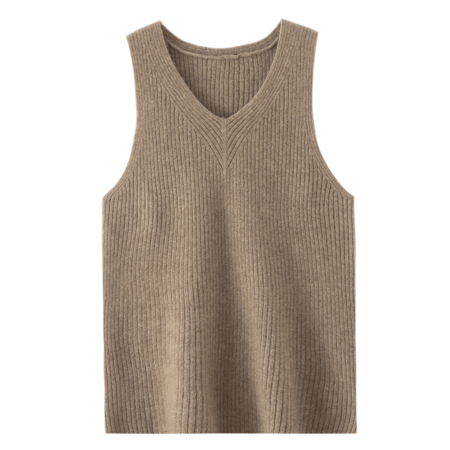 秋冬新款100%纯山羊绒吊带背心女内搭V领修身百搭无袖打底针织衫,淘宝优惠券,粉丝福利购,淘宝优惠卷