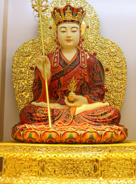 纯铜娑婆三圣地藏王菩萨供奉佛像