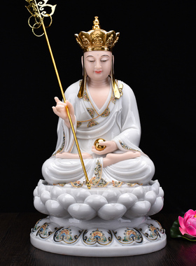 娑婆三圣地藏王菩萨供奉汉白玉