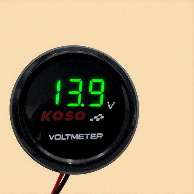 Ultra-clear display external circular voltmeter
