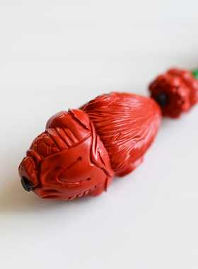 原矿天然朱砂钥匙扣大圣猴子包挂高密红砂孙悟空雕刻件男女款吊坠