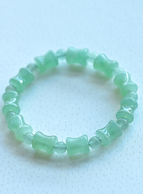 天然东陵玉竹节手串正品玉石手链