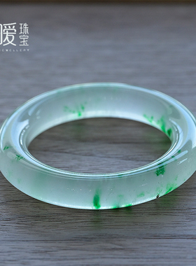 水晶手镯天然紫水晶镯子圆条玛瑙玉髓手链特价玉镯石英岩清货女款