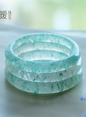 oozedim/沁暧水晶手镯天然绿云母