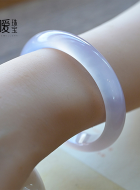 纯天然紫罗兰玛瑙手镯薰衣草玉髓