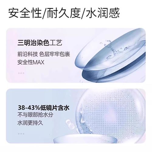三月七cos美瞳日抛崩坏星穹铁道双色冰淇淋风与诗显色人鱼歌宜hn - 图0