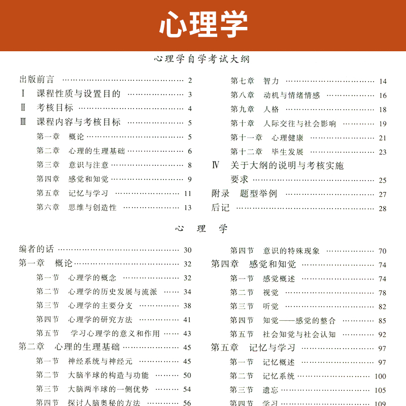 自学考试教材 00031教育类专科公共课的书籍 0031心理学张厚粲 高等教育版 2024年中专升大专高升专高起专科 成人成教成考自考函授 - 图2