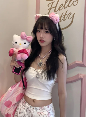 白色猫耳朵发箍女2026新款