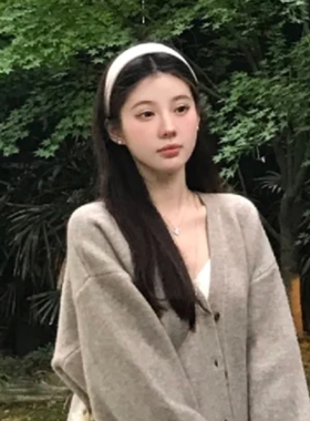 “优雅姐姐”白色发箍女日常外戴高级感轻奢韩系头箍发卡发捆发窟