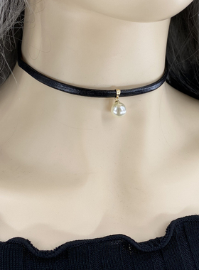 choker项圈女颈带圣诞节爱心锁骨链颈链日韩复古原宿项链秋冬定制