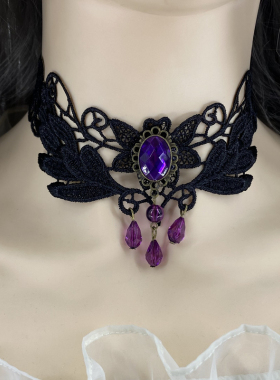 白色流苏结婚婚纱大项链脖子饰品