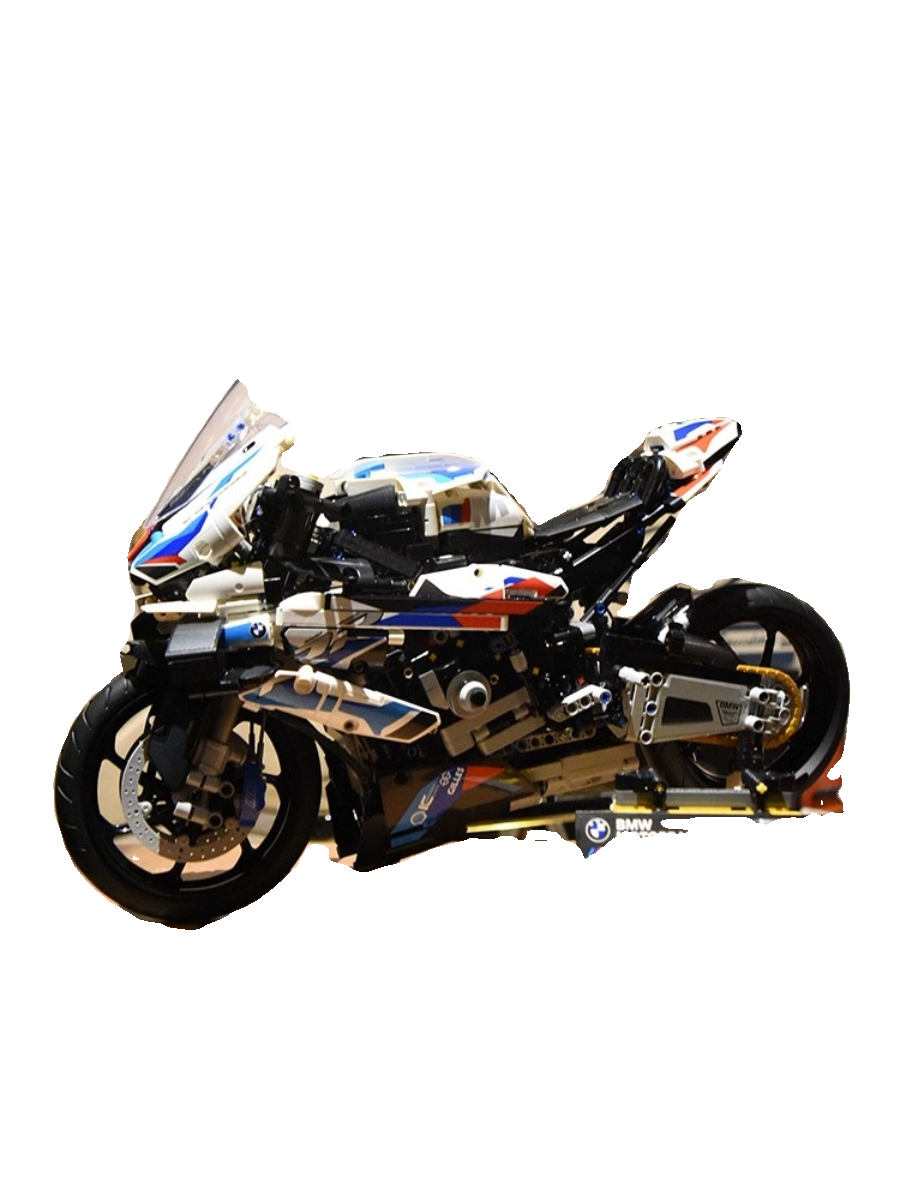 宝马M1000RR摩托车机械组积木大型成人男孩高难度拼装玩具礼物