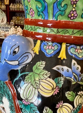 手绘客厅花瓶摆件陶瓷家居装饰