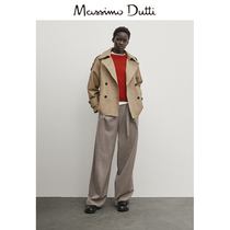 Autumn Winter new Massimo Dutti 2023 womens dress French style casual Inn commuter wind suit collar short version jacket windsuit 06723816742