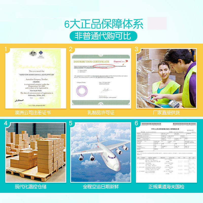 斯诺宝海外专营店澳洲可瑞康金装3段牛奶粉小熊karicare新西兰宝宝婴幼儿奶粉*6罐3