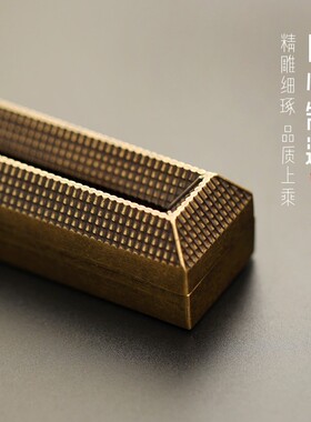 福满纯铜炉卧香线香炉家用复古