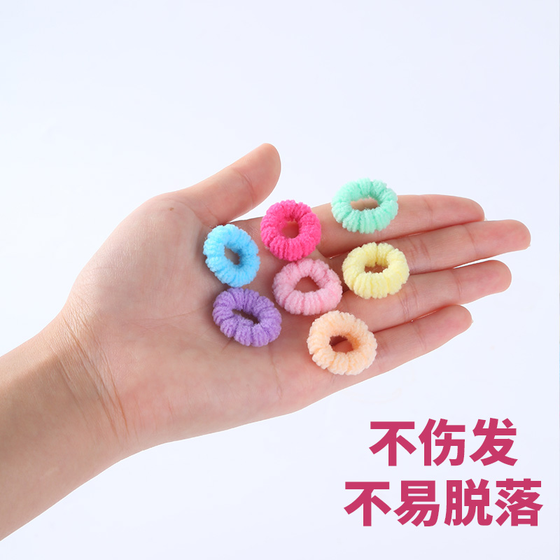 儿童可爱宝宝拇指发圈小女孩扎头发不伤发橡皮筋弹性好毛巾圈头绳