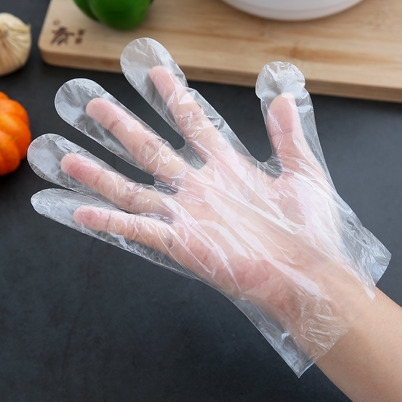 一次性手套厨房用加厚食用pe食品塑料透明烘焙用品手膜餐饮薄膜-图0