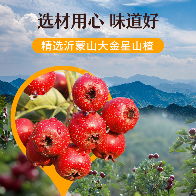 沂蒙公社无添加山楂棒棒糖原味儿童零食独立小包装500g - 图1