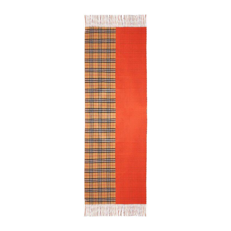 正品burberry /巴宝莉男情侣女围脖 怀远海外T恤