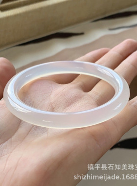 白月光荔枝冻玉髓子手镯女士天然玛瑙玉髓平安镯送女友女神节礼物