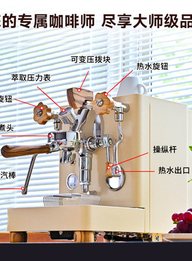 半自动意大利意式咖啡机lelit