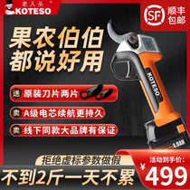 Elderly head KOTESO Electric lithium electromobility prunes cutting branches rechargeable fruit tree electric shears scissors electric scissors