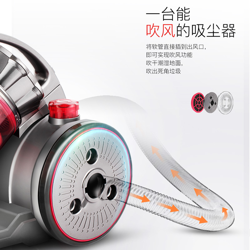 韩夫人旗舰店韩夫人吸尘器家用超静音迷你小型卧式强力手持式大功率地毯除螨仪2