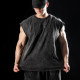 Laura Star 1572 fried snowflake retro vest sports men's fitness casual American training sleeveless