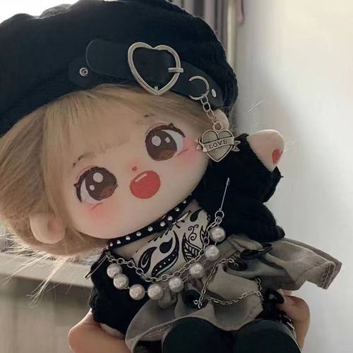 棉花娃娃衣服20cm娃衣20厘米女娃玩偶公仔可爱着替鞋子帽子小配件 - 图1