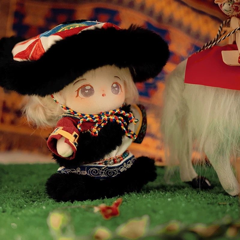 20cm棉花娃娃娃衣原创正版正品无属性民族风毛绒玩偶可换装套装,淘宝优惠券,粉丝福利购,淘宝优惠卷