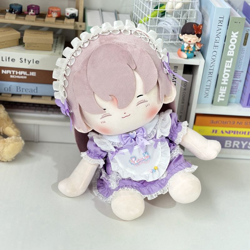 袁基棉花娃娃40cm无骨换装玩偶裸衣毛绒公仔同人周边生日礼物坐姿 - 图2