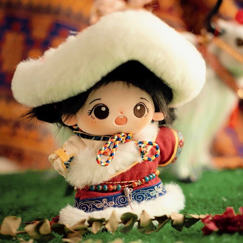 20cm棉花娃娃娃衣原创正版正品无属性民族风毛绒玩偶可换装套装,淘宝优惠券,粉丝福利购,淘宝优惠卷