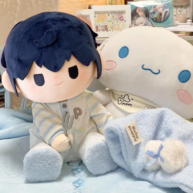 影山飞雄娃衣40cm棉花娃娃衣服坐姿排球玩偶少年公仔着替套装 - 图1