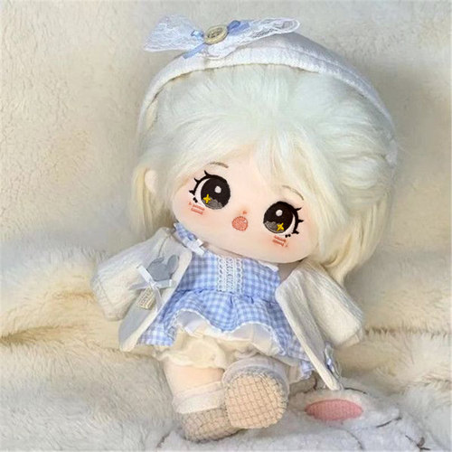 棉花娃娃衣服20cm娃衣20厘米女娃玩偶公仔可爱着替鞋子帽子小配件 - 图2