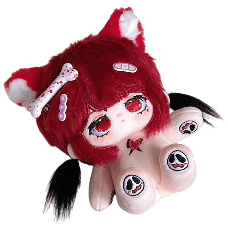 正版棉花娃娃20cm正品原创无骨裸娃毛绒公仔玩偶可换装可爱无属性-图3