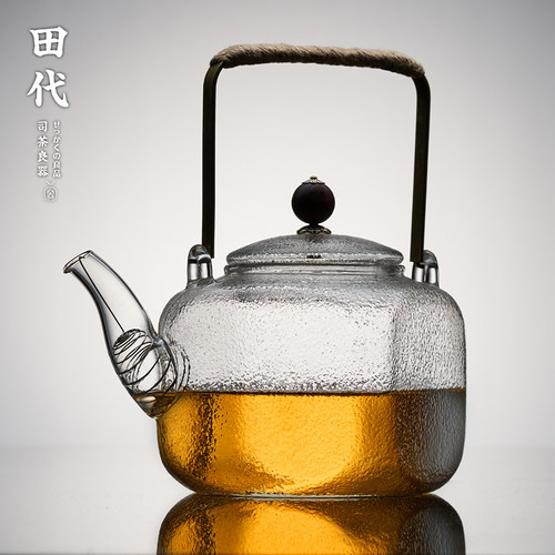 田代 耐热家用提梁玻璃茶壶烧水壶泡茶带过滤电陶炉煮茶器煮茶壶 - 图3