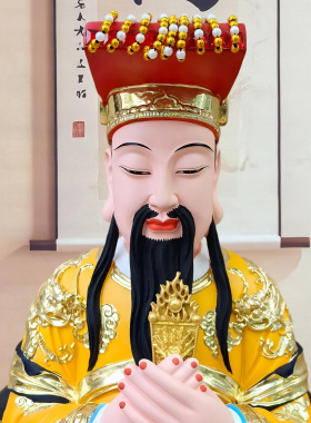 玉帝王母佛神像26寸玉皇大帝王母娘娘神像瑶池金母彩绘树脂佛像