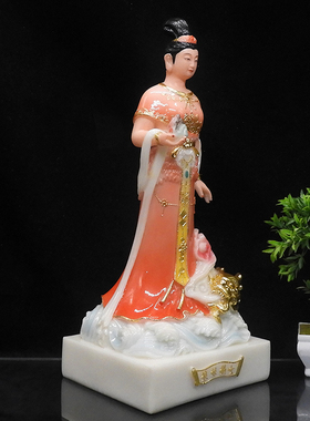 汉白玉女娲娘娘神像佛像12寸家用16寸女娲娘娘神像补天女神像