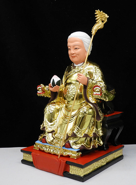 金色无极老母神像树脂16寸