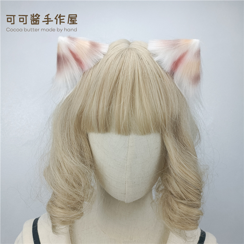 小号猫耳朵发夹 甜美可爱洛丽塔手作仿真兽耳狐狸JK少女心lolita