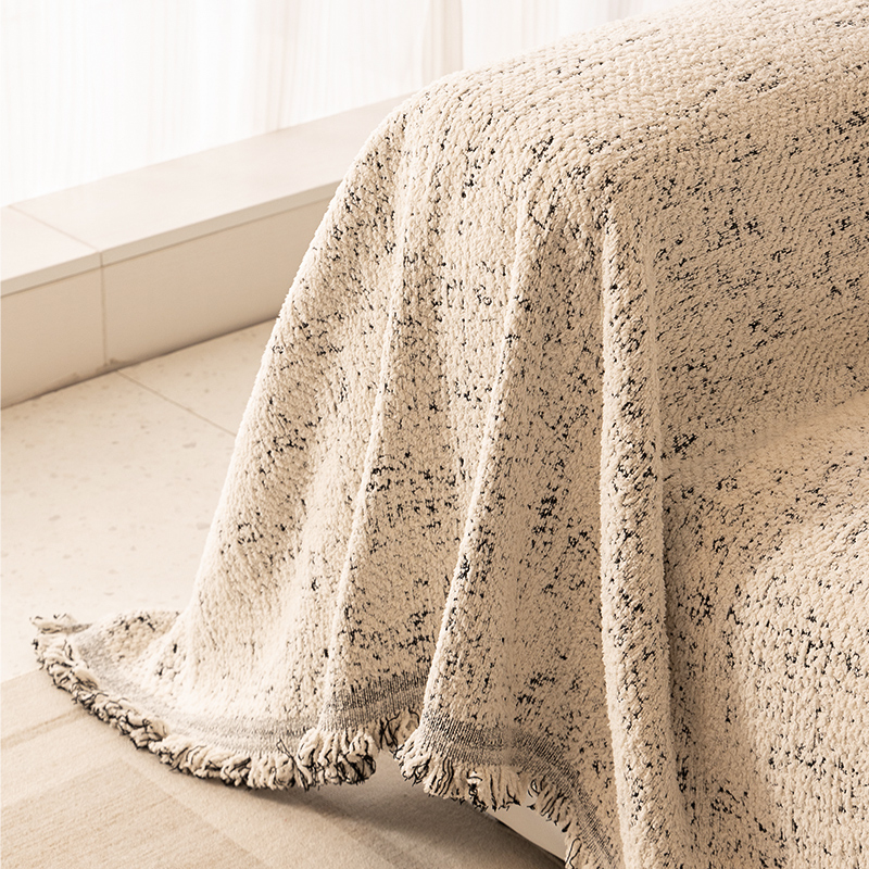 防猫抓加厚沙发巾一整张四季通用沙发盖布沙发套罩全包高级感盖毯 - 图3