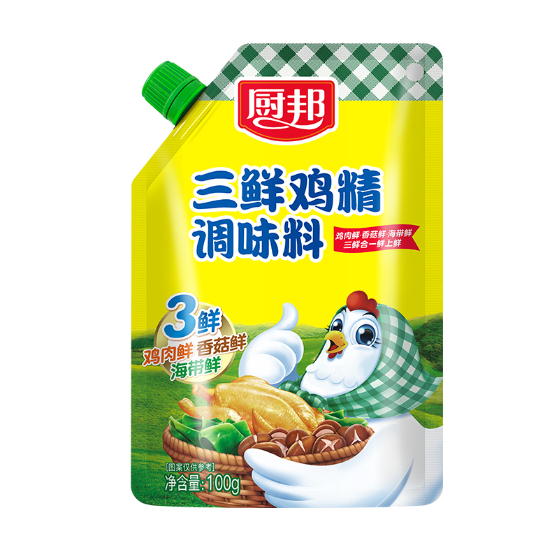 厨邦三鲜鸡精100g鸡粉袋装家用炒菜煲汤调味料提鲜增味-图3