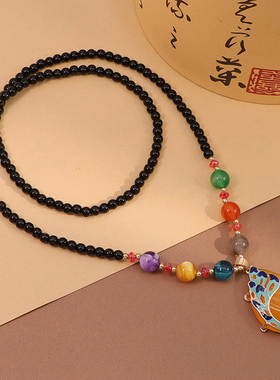 秋冬毛衣链女百搭长款项链女