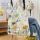 Ins wind large capacity environmentally friendly folding shopping bag pendant