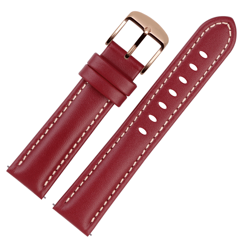 适用华为GT3表带女款 GT2智能手表男Watch3 Pro真皮表带荣耀Magic2 小金表智能运动表带荣耀GS3牛皮表带46mm - 图3