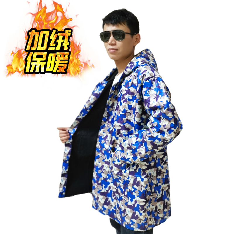 加绒罩衣男女韩版长袖款加厚厨房外套围裙防水大褂时尚工作服冬季,淘宝优惠券,粉丝福利购,淘宝优惠卷