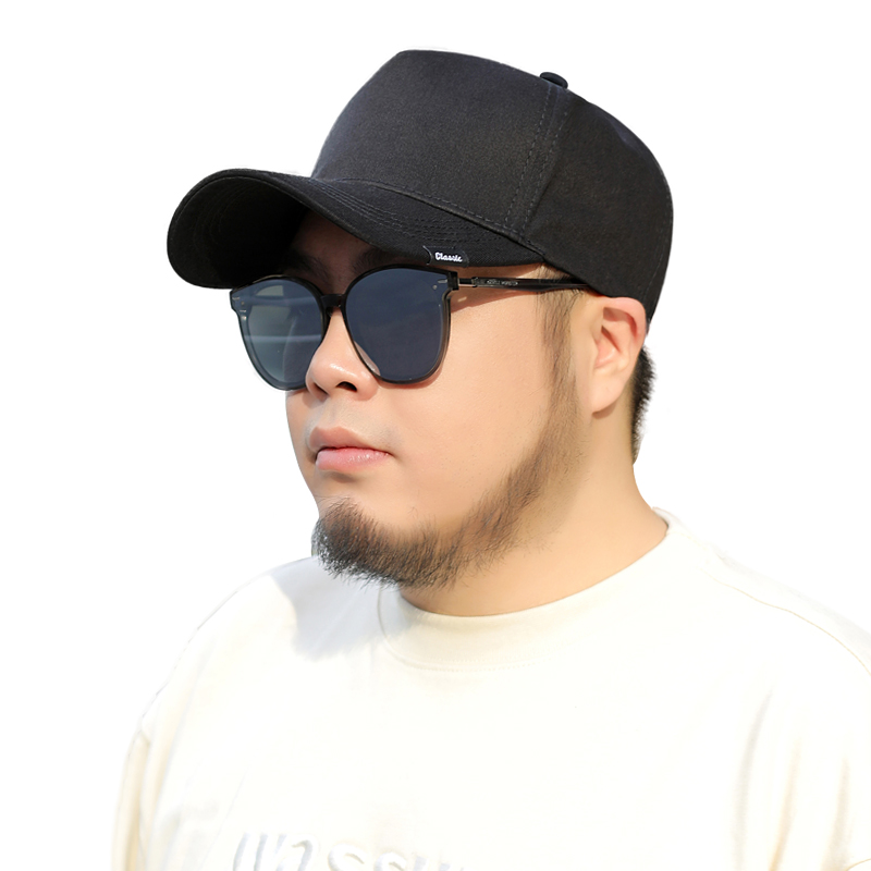 大头围帽子男秋天纯棉鸭舌帽卡车帽62cm男士洋气高顶加大棒球帽女 - 图3