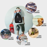 Мешочек подходит для мужчин и женщин, школьный рюкзак, спортивный простой тканевый мешок, на шнурках