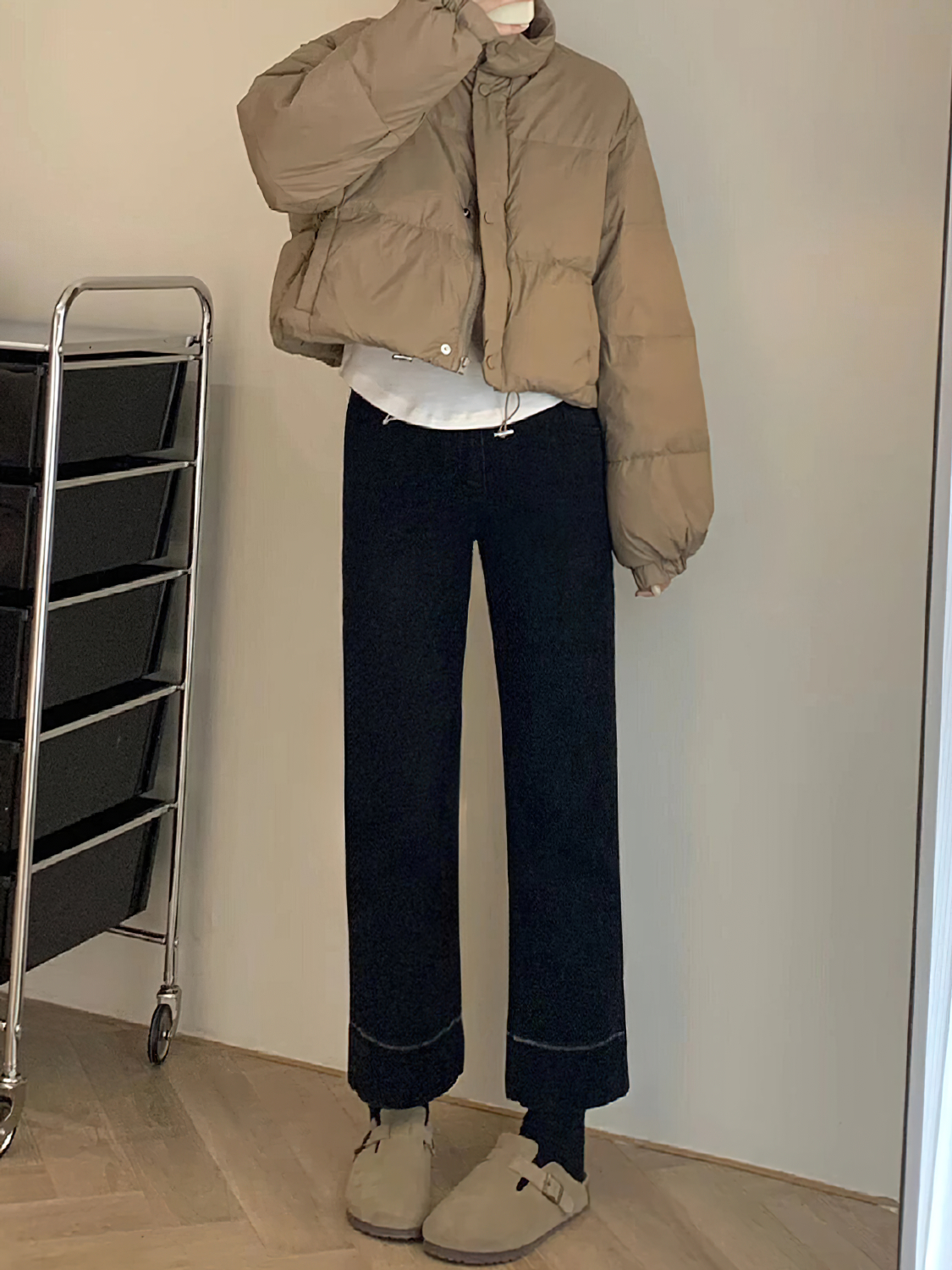 梨型身材直筒牛仔裤女秋冬新款胖妹妹mm高腰宽松显瘦九分烟管裤子,淘宝优惠券,粉丝福利购,淘宝优惠卷